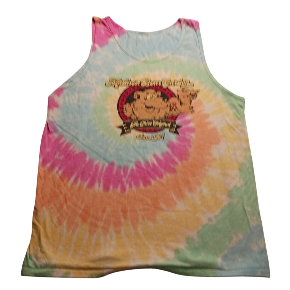 Madison Bear Garden Tank Men's Chico Original Tie Dye Multi Color XL Sleeveless